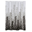 Duschvorhang 'Skyline' Textil schwarz 180 x 200 cm