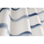Verkleinertes Bild von Duschvorhang 'Windsee' Textil weiss-blau 180 x 200 cm