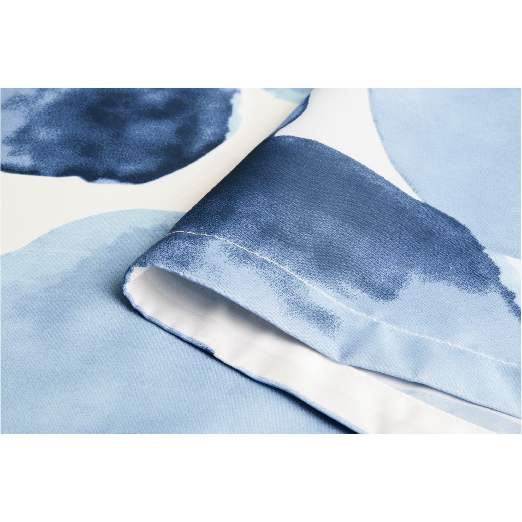 Duschvorhang 'Tupfen' Textil blau 180 x 200 cm + product picture