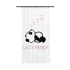 Duschvorhang 'Panda' Polyester schwarz-weiß 180 x 200 cm