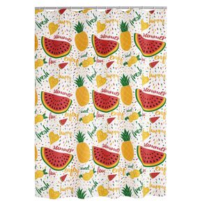Duschvorhang 'Fruits' Folie multicolor 180 x 200 cm
