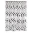 Duschvorhang 'Lace' Textil schwarz 180 x 200 cm