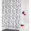 Duschvorhang 'Lace' Textil schwarz 180 x 200 cm