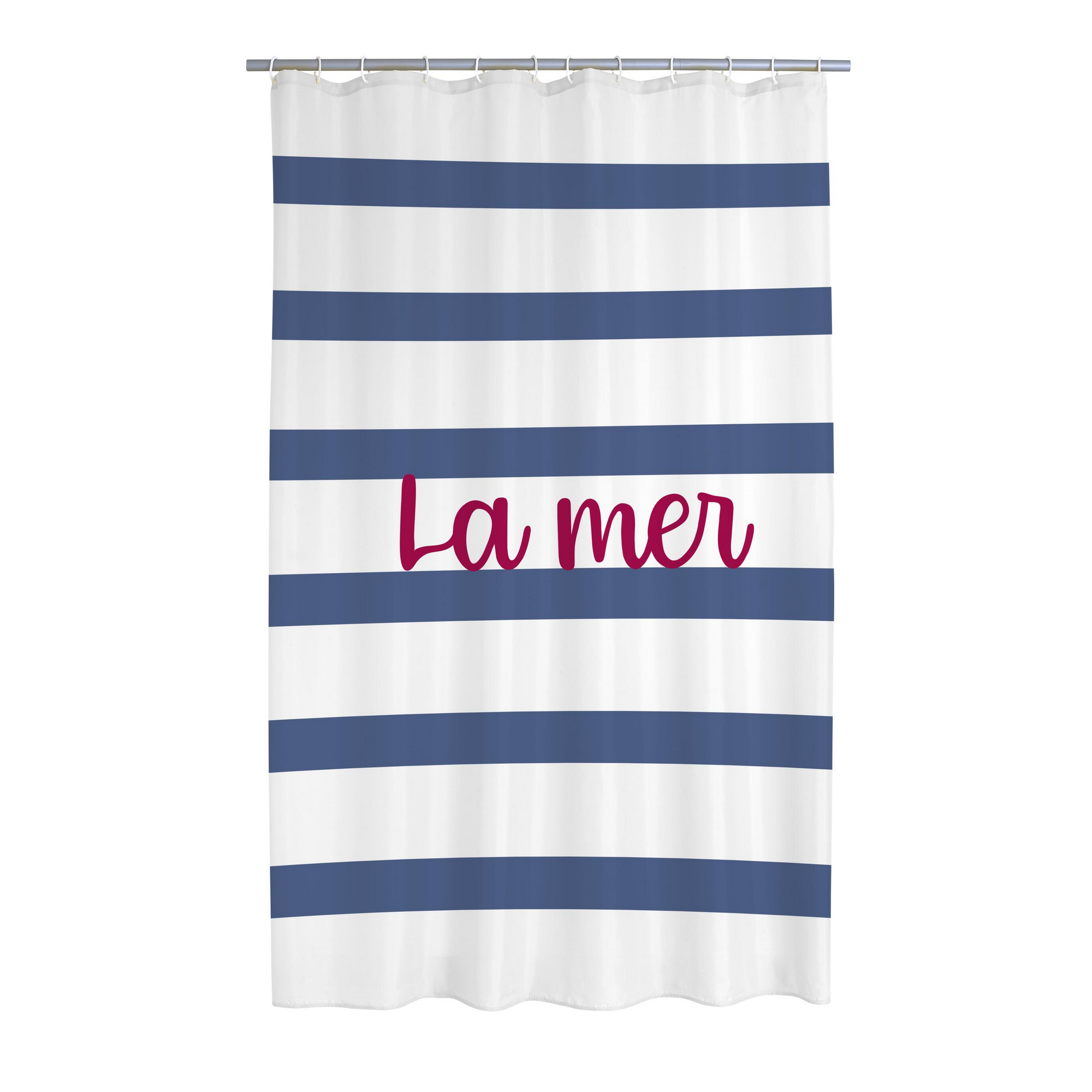 Duschvorhang 'La Mer' Textil multicolor 180 x 200 cm + product picture