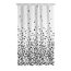 Duschvorhang 'Puzzle' schwarz 180 x 200 cm
