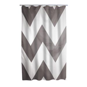 Duschvorhang 'Pico' Textil grau 180 x 200 cm