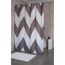 Duschvorhang 'Pico' Textil grau 180 x 200 cm