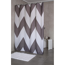 Duschvorhang 'Pico' Textil grau 180 x 200 cm