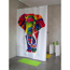 Verkleinertes Bild von Duschvorhang 'Elephant' Textil multicolor 180 x 200 cm