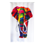 Duschvorhang 'Elephant' Textil multicolor 180 x 200 cm