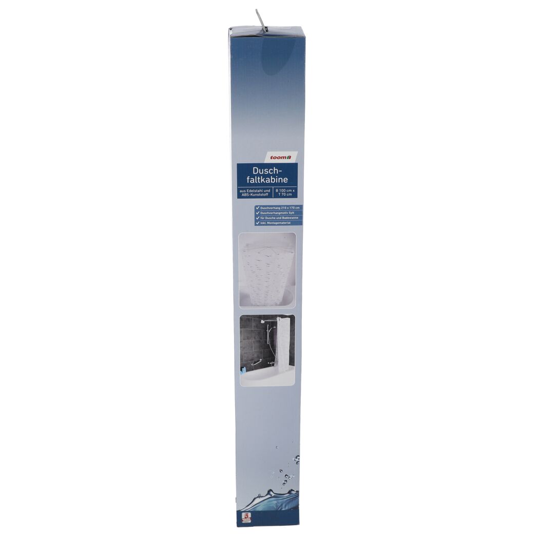 Duschrollo 'Clear' Vinyl transparent 128 x 240 cm, ohne Leerkassette
