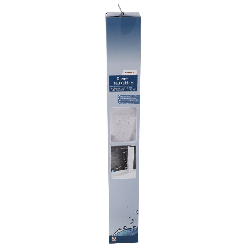 Duschrollo 'Clear' Vinyl transparent 128 x 240 cm, ohne Leerkassette