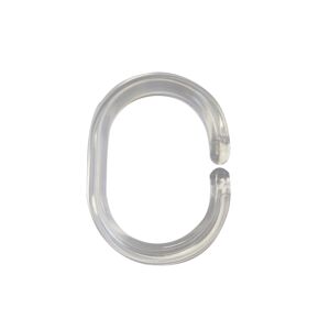 Duschvorhangringe transparent 12 Stück