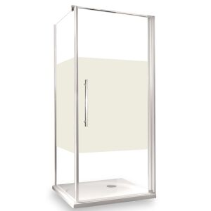 Seitenwand für Drehtür 'Beta Intima' links, mit Antikalkbeschichtung 80 x 190 cm titan