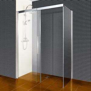 Seitenwand für Schiebetür 'Beta' Chromoptik, Sondermaß bis 160 x 200 cm