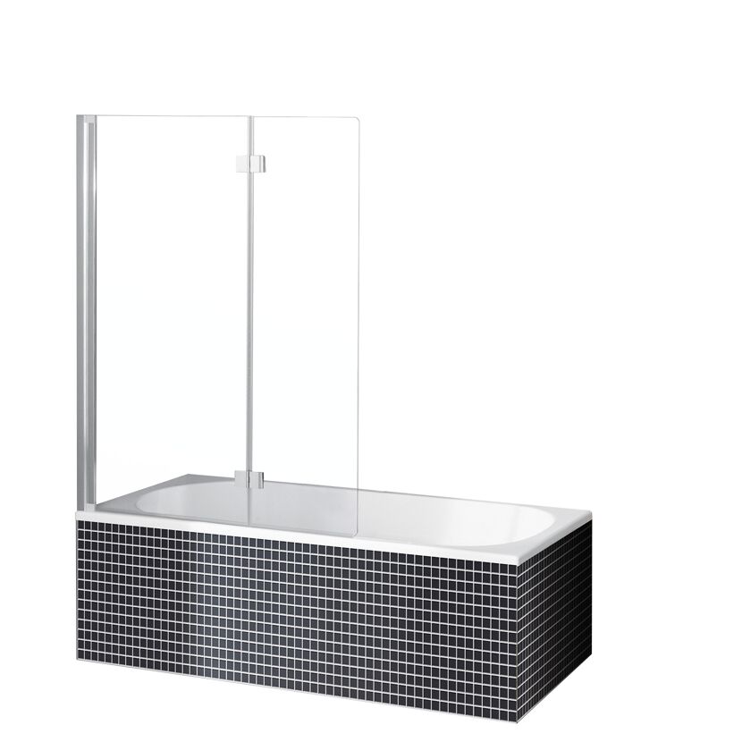 Badewanne mit Duschabtrennung