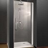 Drehtür 'Beta', Chrom, Klarglas, Sondermaß