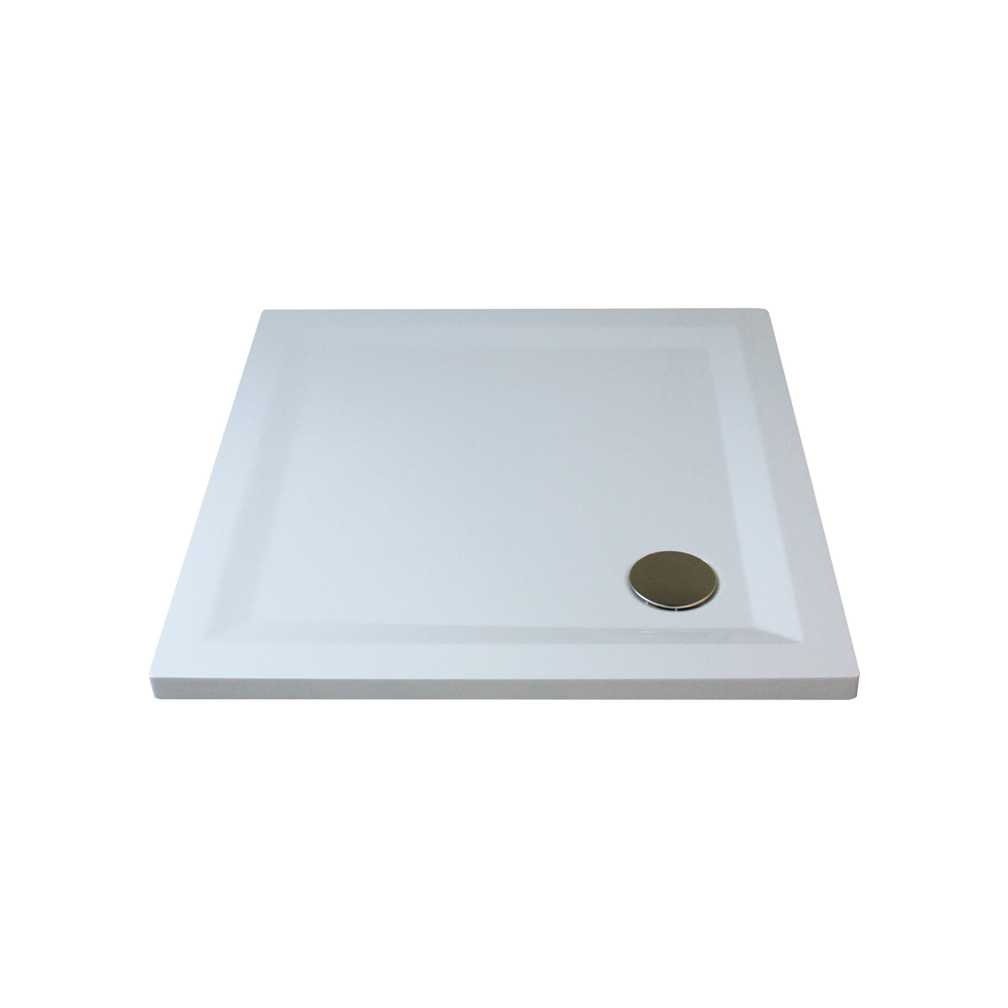 Eckige Duschwanne in Weiß