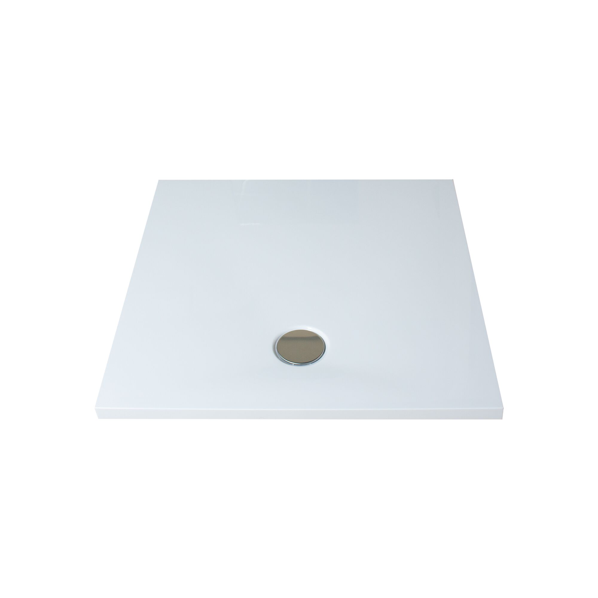 Eckige Duschwanne in Weiß