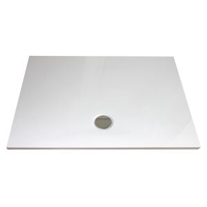 Duschwanne 'Modern Line' Mineralguss weiß 80 x 120 x 3,5 cm