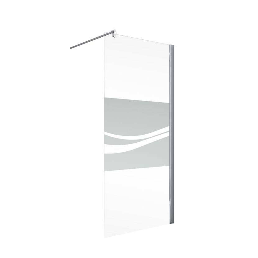 Duschwand Alexa Style 2.0 mit Dekor