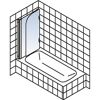 Badewanne mit Badewannenaufsatz
