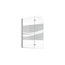 Verkleinertes Bild von Badewannenfaltwand 'Komfort' Liane-Dekor quer, Chromoptik, 112 x 140 cm, 2-teilig