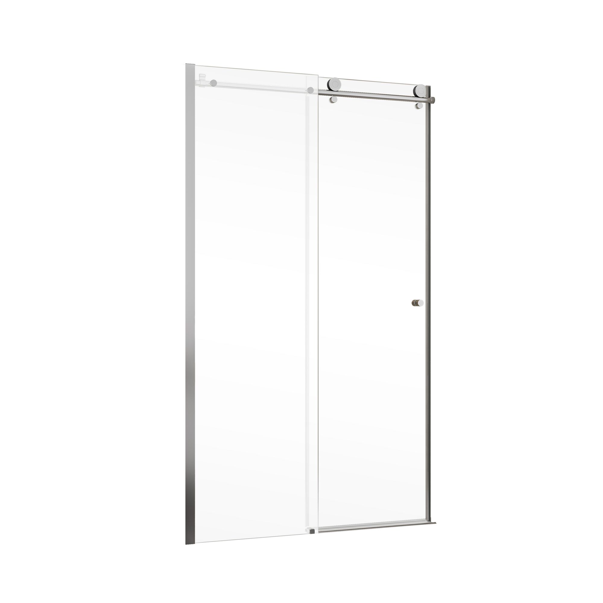 Duschkabinentür aus Glas mit Schiebetürmechanismus