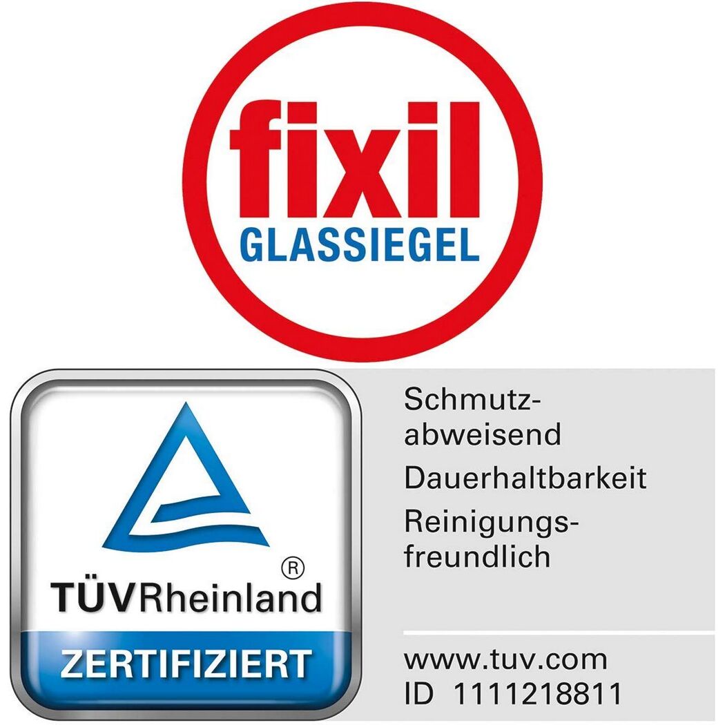 Fixil Glassiegel mit TÜV-Zertifizierung