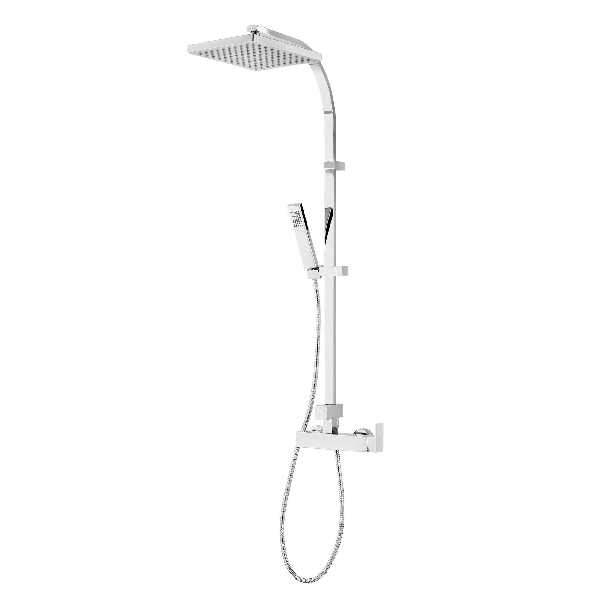 Duschsystem DuschMaster SquareEPchrom Einhebel eckig