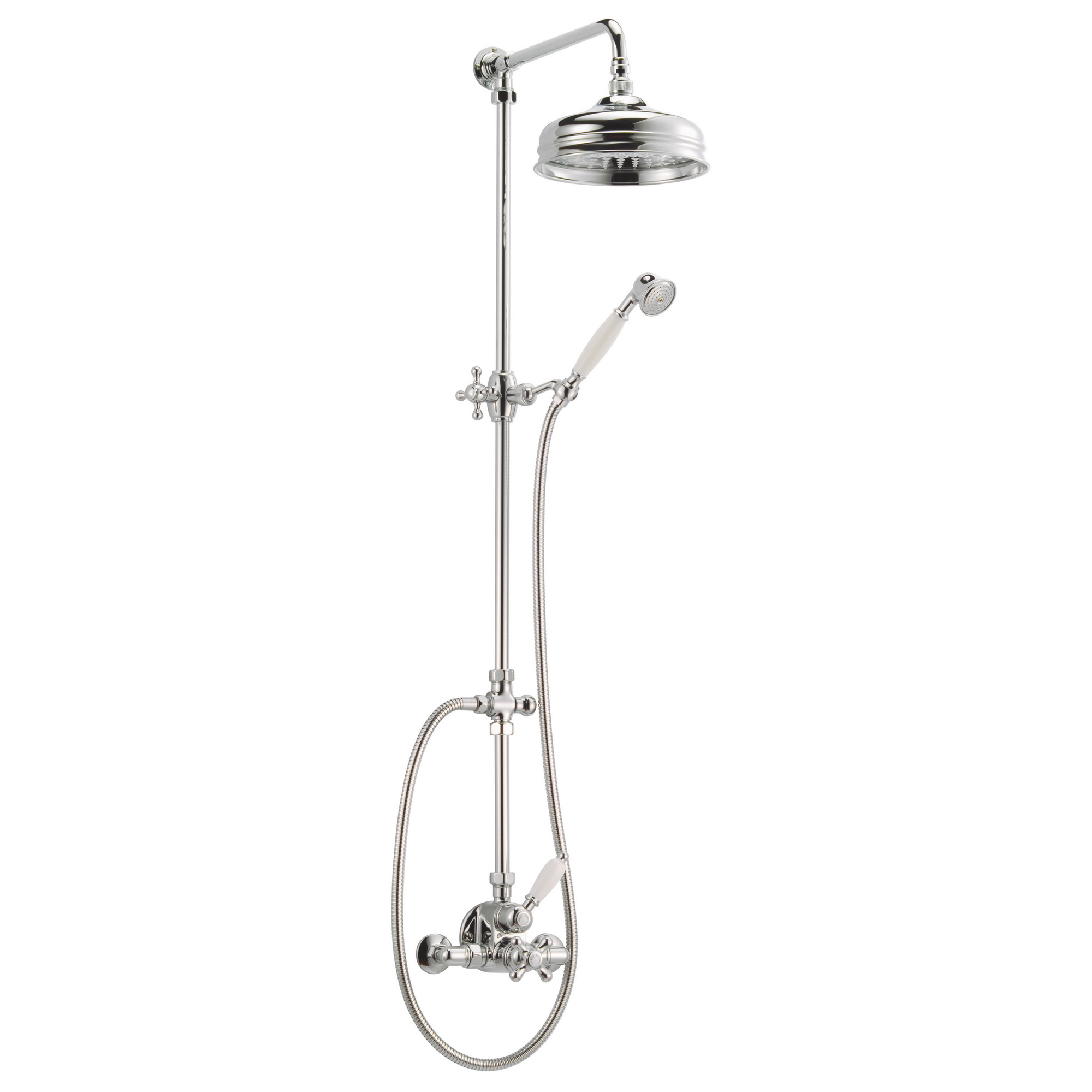 Duschsystem 'Rain Classic Retro' mit Thermostat, rund, 117 cm + product picture