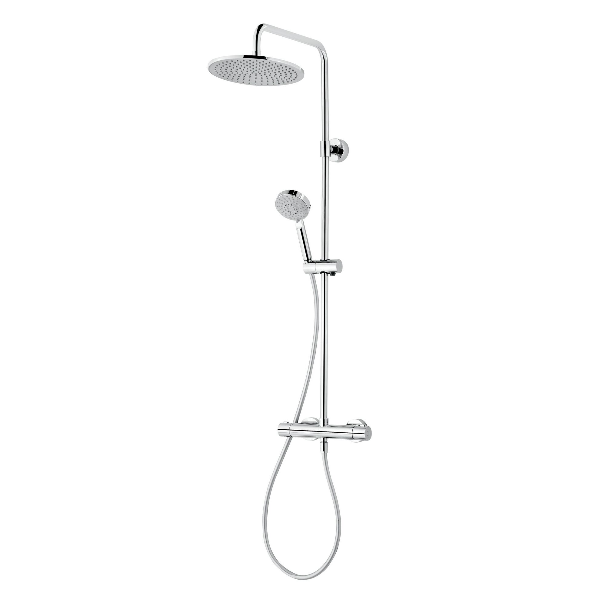 Duschsystem mit Thermostat und Kopfbrause