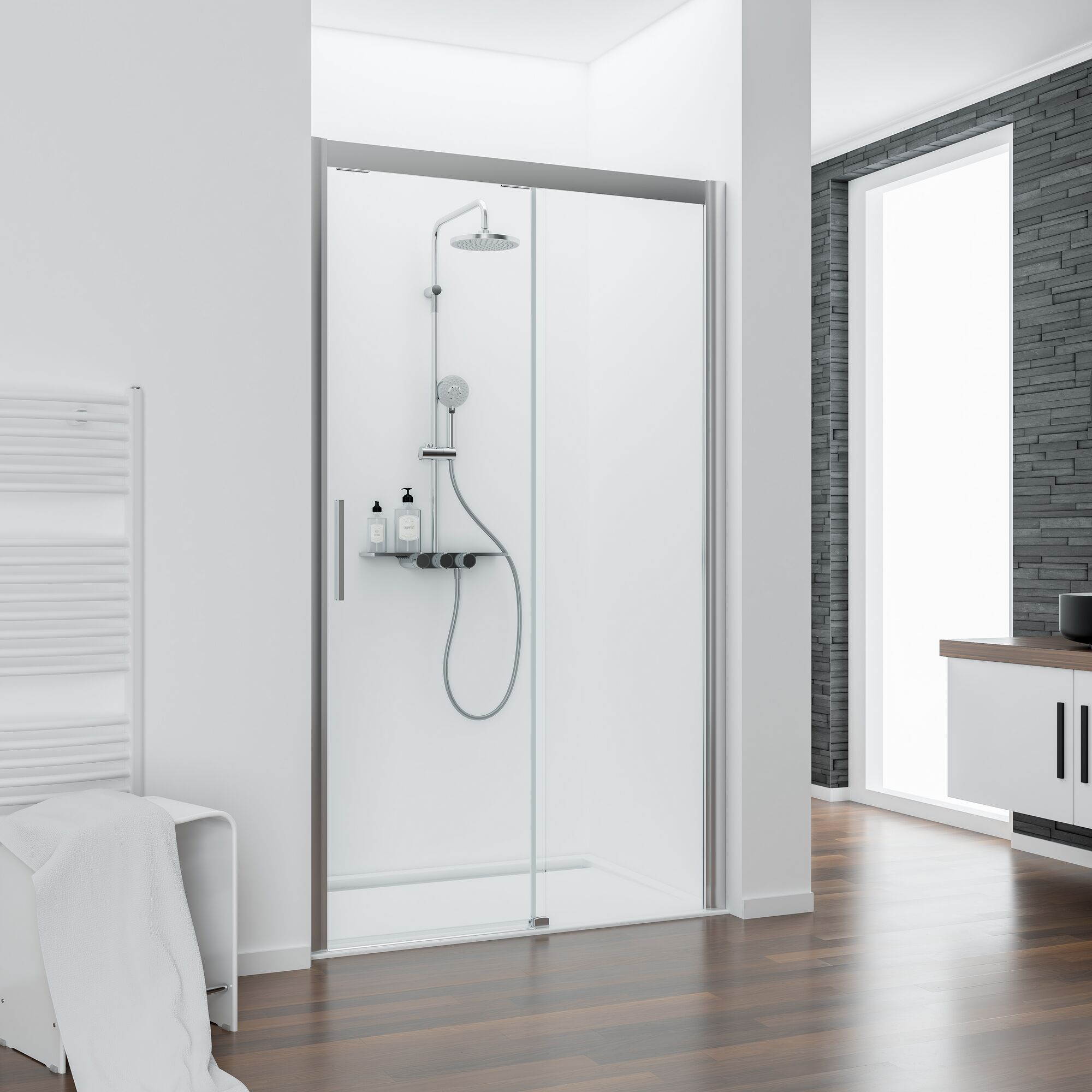 Duschabtrennung mit Schiebetür