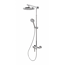 Verkleinertes Bild von Duschsystem 'DuschMaster Rain' mit Einhebelmischer, rund, 155 cm