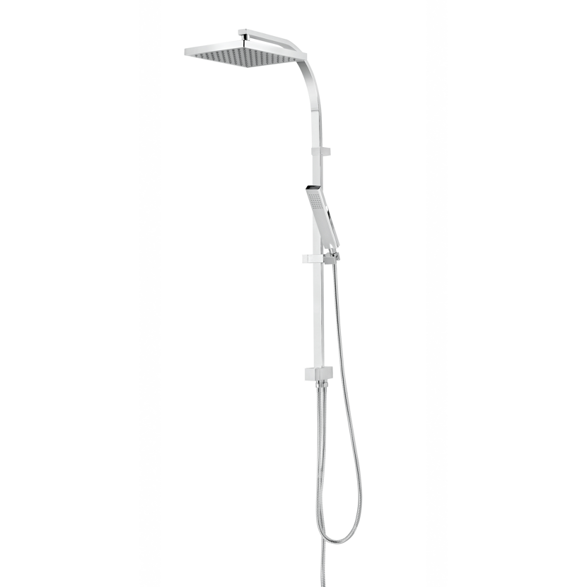 Duschsystem mit Regendusche und Handbrause in Chrom
