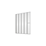 Verkleinertes Bild von Badewannenfaltwand 'Komfort' vollgerahmt, aluminiumfarben, 80 x 140 cm, 5-teilig