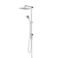 Verkleinertes Bild von Duschsystem 'DuschMaster Rain' mit Umsteller, eckig, 148 cm