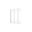 Verkleinertes Bild von Badewannenfaltwand 'Komfort' teilgerahmt, weiß, 125 x 140 cm, 3-teilig