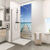 Duschrückwand 'DecoDesign' Motiv Steg Malediven, 90 x 210 cm