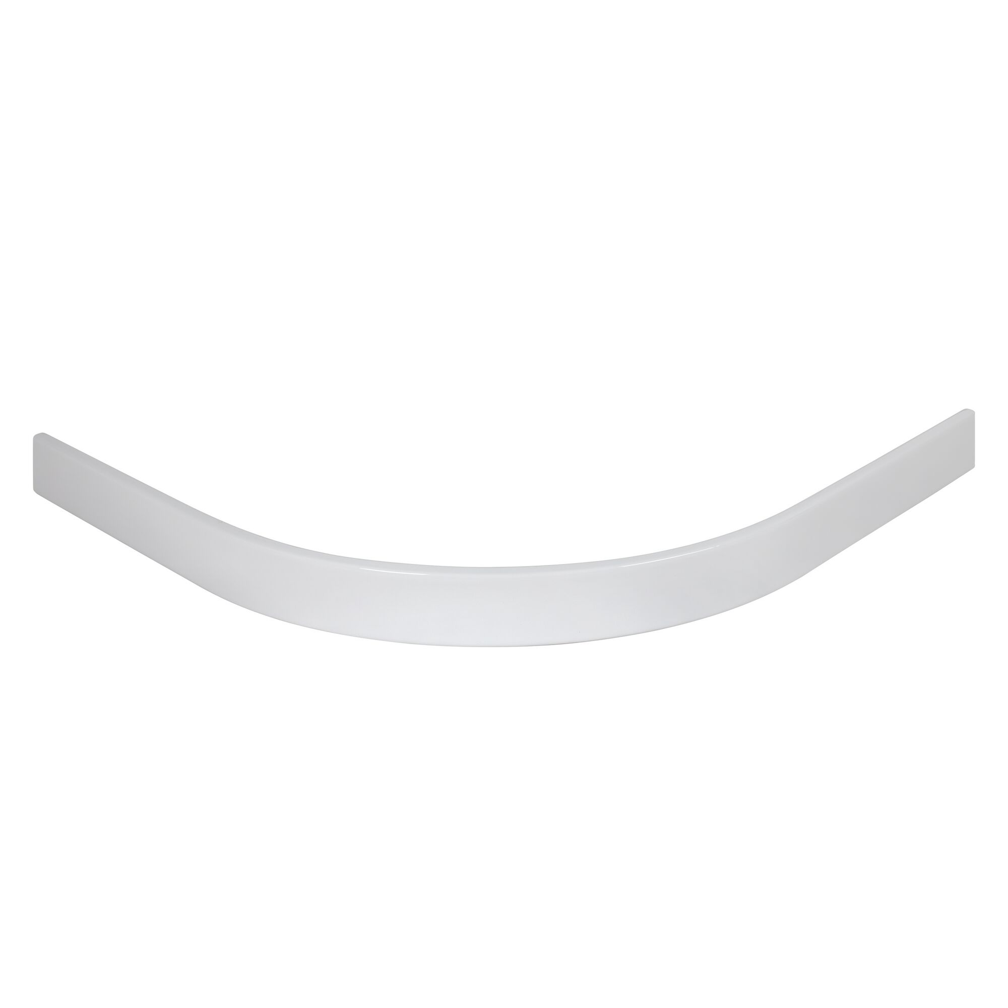 Weiße Schürze für Duschwanne