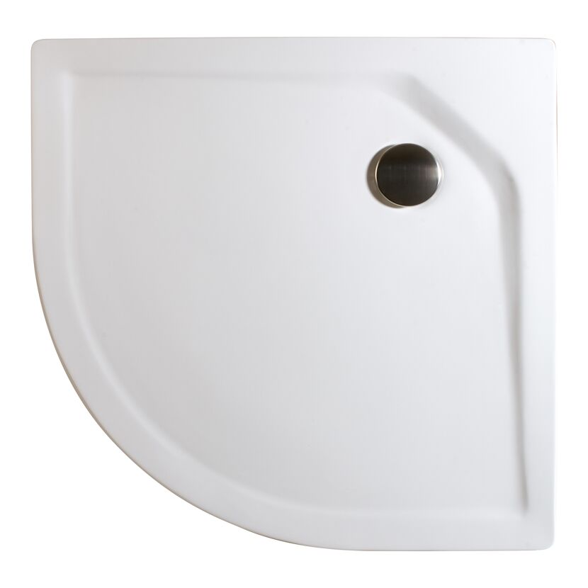Weiße Duschwanne, Viertelkreis