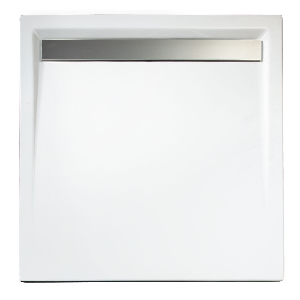 Duschwanne Acryl, weiß, rechteckig, extra flach