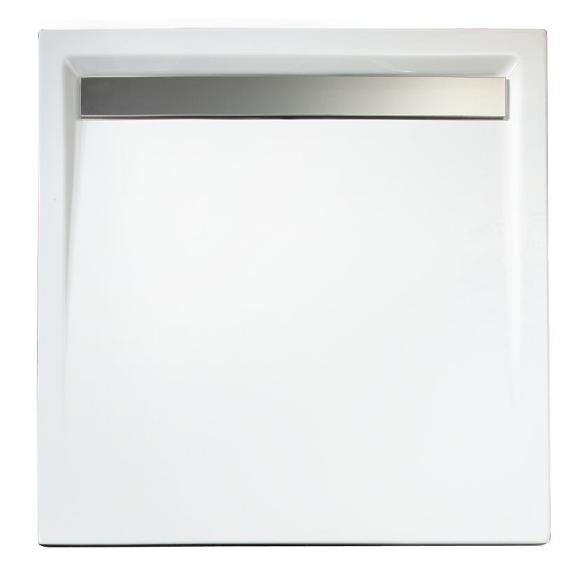 Duschwanne Acryl, weiß, rechteckig, extra flach