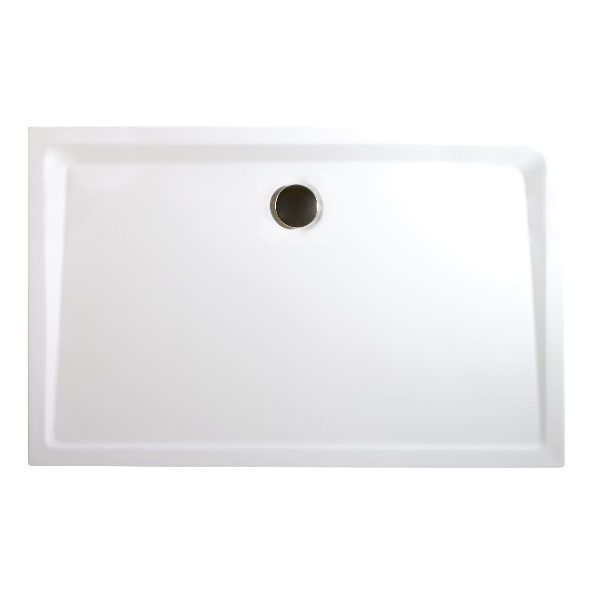 Duschwanne Acryl, weiß, rechteckig, 75 x 90 cm, extraflach