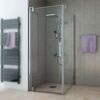 Drehtür 'Europa Design' für Seitenwand, links, 90 cm, Klarglas inklusive Beschichtung