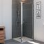 Seitenwand 'Elana 6' 100 cm, silber, Klarglas inklusive Beschichtung