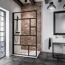 Walk-In-Duschwand 'Alexa Style 2.0 Atelier 1' schwarz 200 x 120 cm