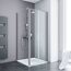 Duschkabine mit Duscharmatur und Duschwanne