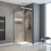 Eckdusche mit Regendusche