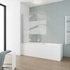 Badewanne mit Duschabtrennung